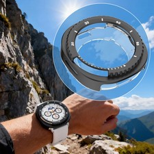 For Samsung Galaxy Watch 8 Classic 46mm Metal Case Clear Back Protective Cover