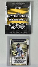 Alejandro Rosario 2025 Leaf Optichrome 1/1 Pre-Production Proof Gold Foil