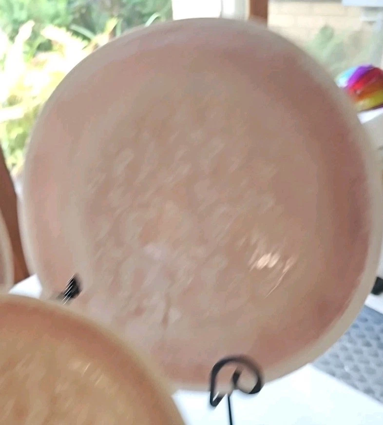 4 platos de cena florales Nicole Miller de 10,5 pulgadas rosa polvoriento nuevos Foto 2 de 4