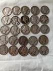 mercury dimes lot of 25