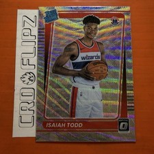 2021-22 Donruss Optic Basketball Isaiah Todd Washington Wizards Silver Wave #187
