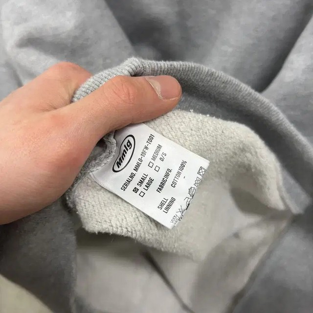 MMLG Center Logo Light Fleece Hoodie S M12476 Unisex Casual Sweatshirt