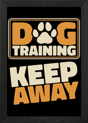 Dog Trainer Framed Wall Art Poster Canvas Print Picture