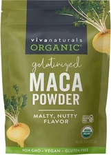 Viva Naturals Organic Maca Powder, Gelatinized, 8 oz – 8 Ounce (Pack of 1) 