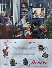 1947 Revere Eight Projector Camera Splicer Turret Gift Home Movie VTG Print Ad
