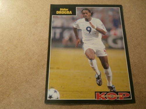 DIDIER DROGBA GUINGAMP EAG 2004 ROOKIE FICHE KOP FOOTBALL