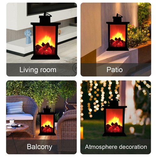 LED Fireplace Flame Lamp Simulated Flame Effect Fire Light Flickering For Night