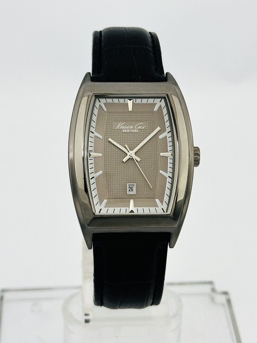 Kenneth Cole Men's KC1440 Dark Grey/Frosted Grey Dial Black