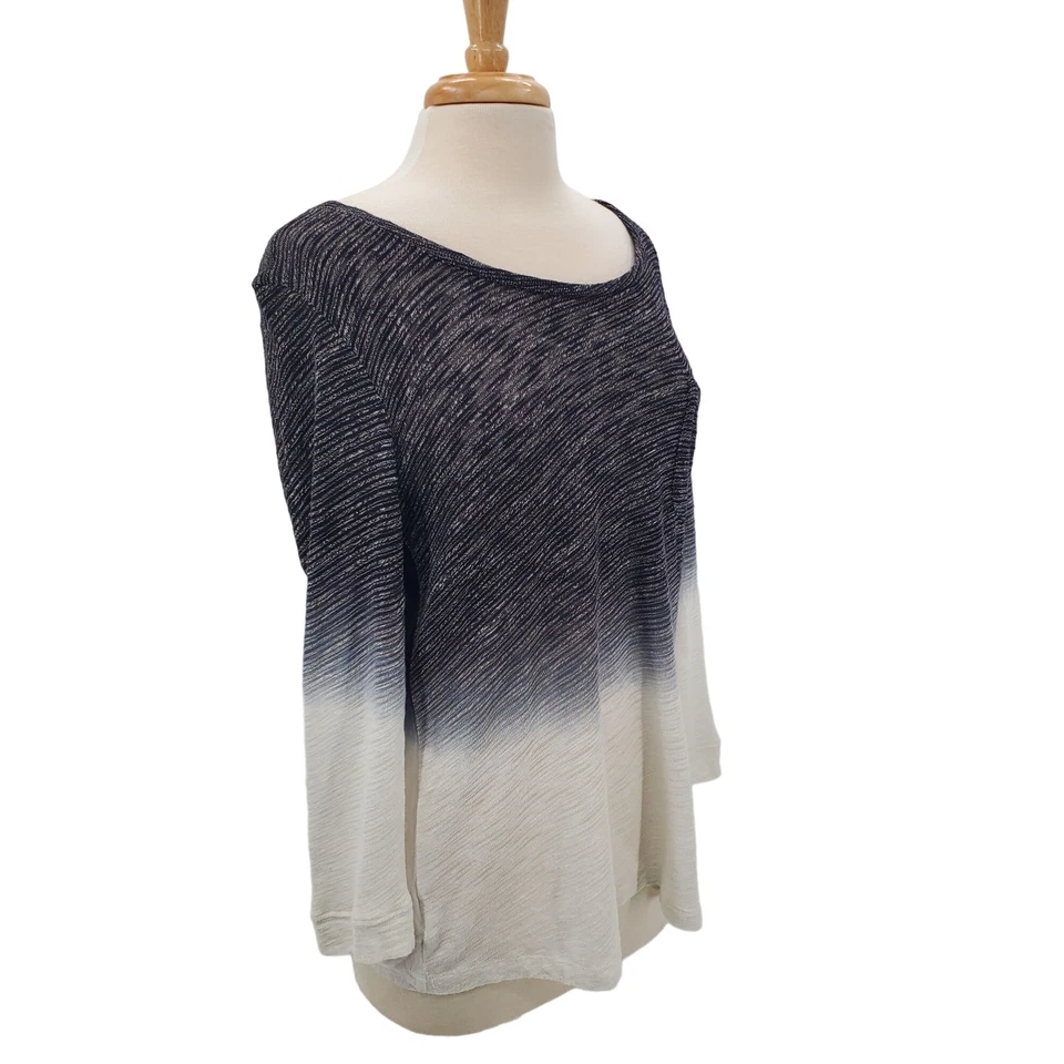 Blusa Camisa Top Mujer Ombre Corte Espalda XL Manga Larga Multicolor Z Por Zobha Foto 3 de 4