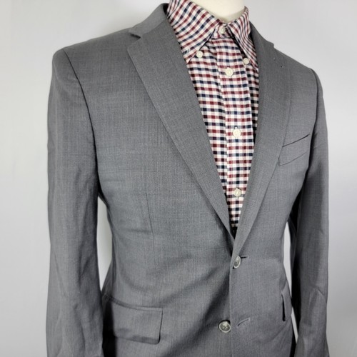 Joseph Abboud Men's Sport Coat Blazer Two Button Gray Twill Wool Sz 38S - Picture 6 of 14