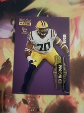 2022 ED INGRAM WILD CARD MATTE MB-40 CHASE PURPLE #D/250 SP CARD LSU VIKINGS