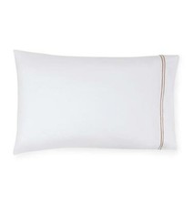 SFERRA Grande Hotel bedding 100 cotton - made in Italy king cases white/taupe