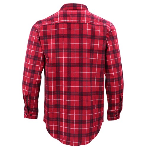Men's 100% Cotton Flannelette Shirt Long Sleeve Plaid Check Flannel w Pockets - Picture 83 of 86