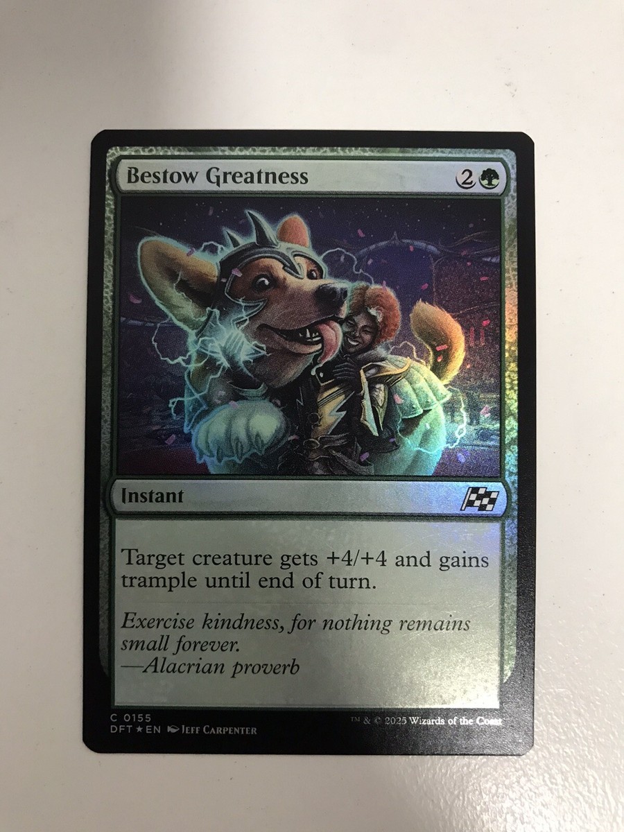Bestow Greatness Foil MTG Magic the Gathering Card NM Near Mint