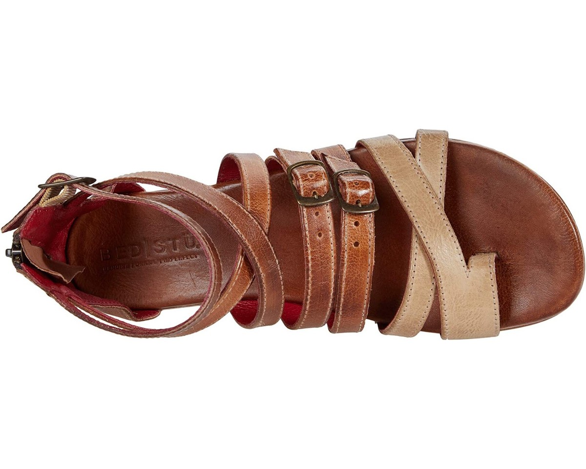 Bed Stu Z2968* Womens Cafe Latte Rustic Miya Gladiator Sandals