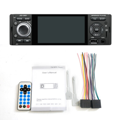 4.1in 1 DIN Car Stereo Radio Touch Screen In-dash Bluetooth MP5 Player AUX USB