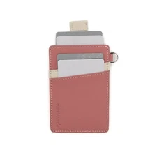 Mayfield Mini Pull Tab Minimalist Wallet Dusty Pink/Cream