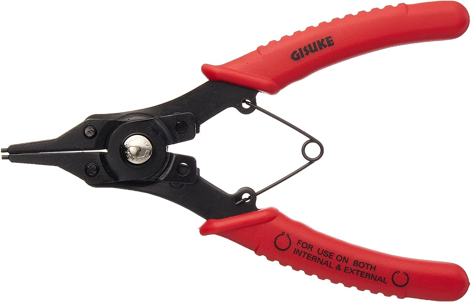 GISUKE Snap Ring Pliers For Holes And Shafts With 180°,90°,45° 3Pc-Set