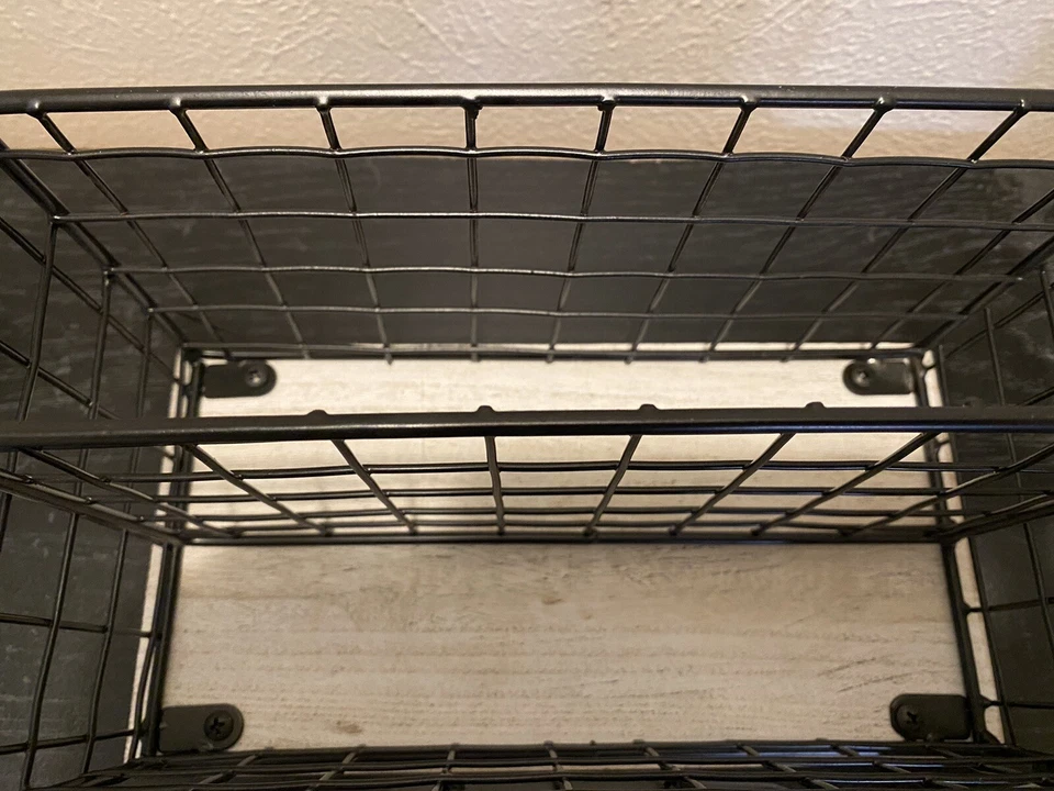 NEW Rae Dunn Metal & Wood Farmhouse Desk Mail Organizer ~ "Letters" - Image 4 of 4