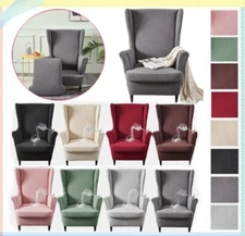 Slipcover Wing Chair Covers Stretch Wingback Armchair Chair Cover Sofa Protector