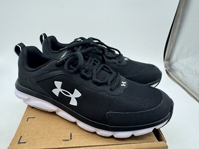 Under Armour Charged Assert 9 Sneakers Womens Black Lace-Up Low Top - 10