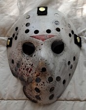Jason voorhees Friday the 13th Style mask custom hand painted Cosplay Display