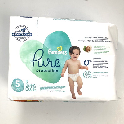 Pampers Pure Protection Hypoallergenic Diapers Size Pack of 19