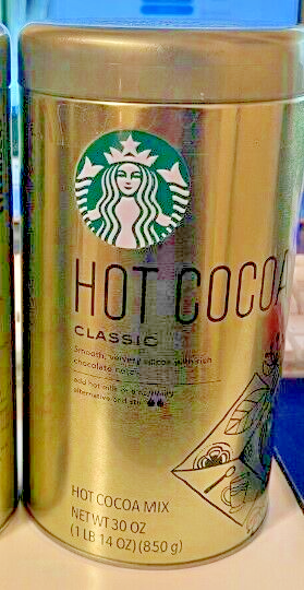 2x Starbucks Classic Hot Cocoa Mix 30oz Tins EMPTY Collectible | eBay