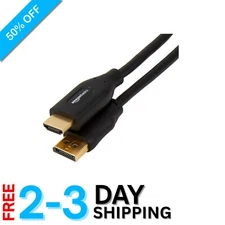 6ft Unidirectional DisplayPort to HDMI Cable - Perfect for Projectors and TVs