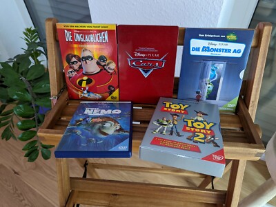 6 Pixar Filme (Monster AG, Cars, Sammlerausgaben, Z4 Erstauflagen, DVD)