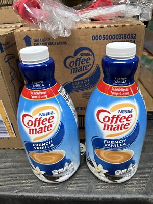 Nestle Coffee mate Creamer French Vanilla Concentrated 50.7 Oz Pk of 2 ~BB 10/24