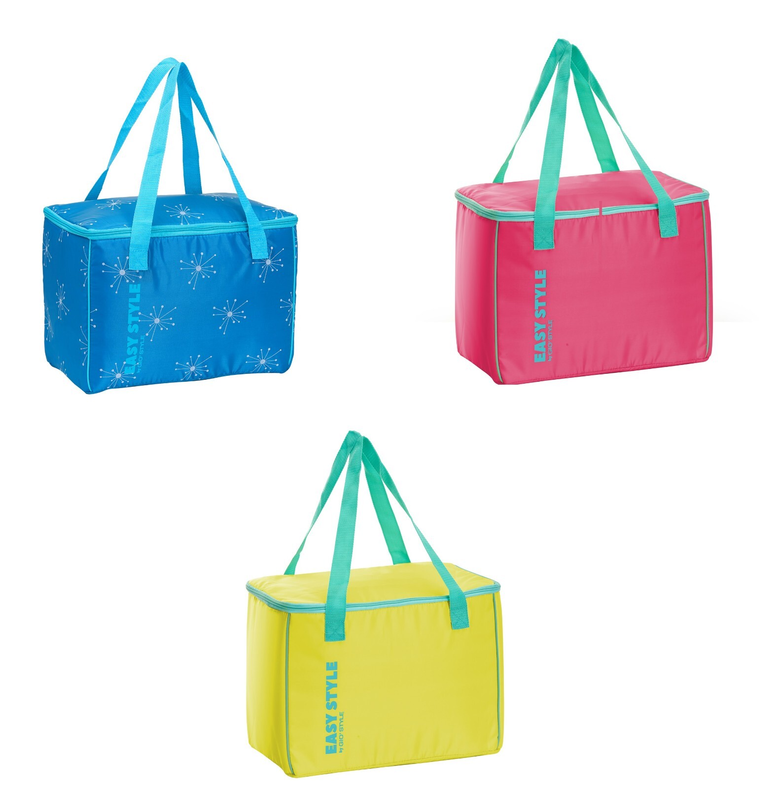 Giostyle Borsa Termica Easy Style 16 L Ideale per Picnic Escursioni Colori Assor