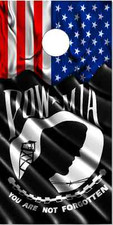 POW MIA American Flag Cornhole Wrap Bag Toss Skin Decal Sticker Wraps
