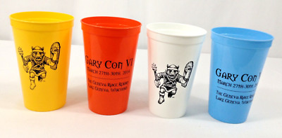 Gary Con VI Drinking Cup Set Game Convention 2014 | Kobold | Unused Set of 4