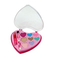 Juego de Maquillaje para Niños "Corazón" Maquillaje Set de Maquillaje Infantil 8 Colores Sombra de Ojos NUEVO