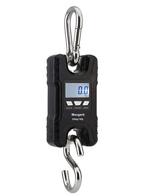 Portable 500 kg 1100 lb Digital Hanging Scales Heavy Duty Crane Scale 2 AAA B...