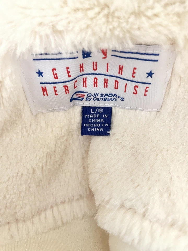 St. Louis Cardinals GIII Sports hooded Fur Jacket Coat Woman's Large White MLB - Image 3 of 4