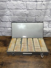Vintage Large Lot 300 Slides W/ Metal Carrying Case Family Life Party Parade 60s
