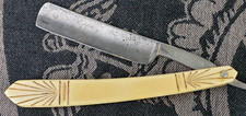 Vintage Queen Cutter Straight Razor w/ Exotic Handle Made In USA