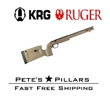 KRG Bravo Chassis Ruger American SA Chassis Stock Flat Dark Earth BRV-RUG-FDE
