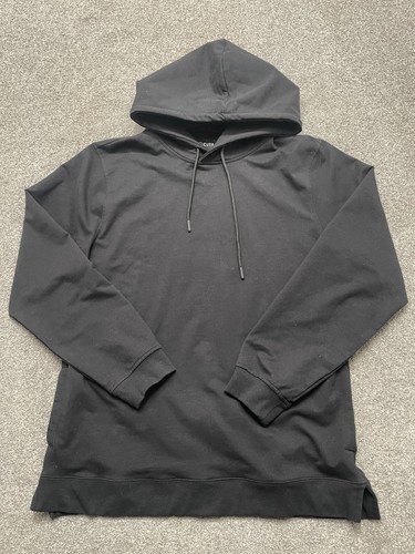 CUTS Hoodie Adult 2XL XXL Black Pullover Split Hem Pullover Sweatshirt Mens