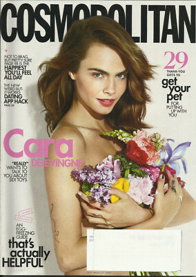 Cosmopolitan Magazine July August 2021 Vol 270 Issue No 5 Cara Delevingne