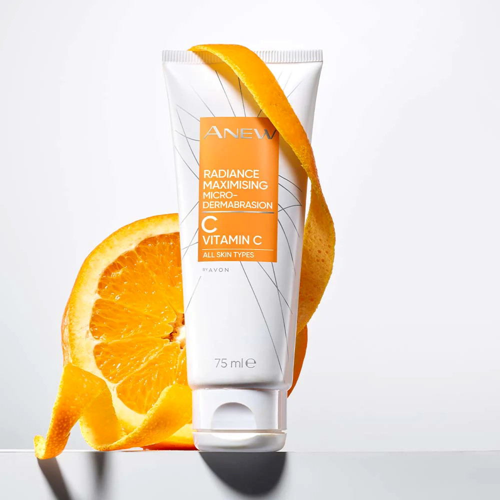 Avon Anew Radiance Maximising Micro Dermabrasion Face Polish Vitamin C 75ml New