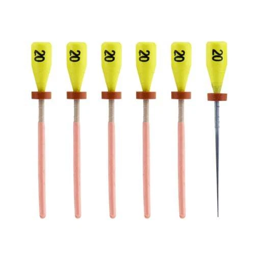 Pac-Dent OOG-20 One File G Gutta Percha Carrier Obturators #20 Yellow 5/Pk