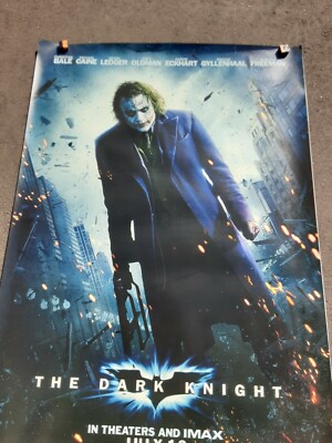JOKER heath ledger DARK KNIGHT movie poster HUGE 4X6 | eBay