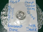 1964 P 90% Silver Roosevelt Dime GEM PROOF-REAL BLAZER!!!!!!!