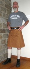 Mens Brown Kilt Utility Kilt Work Kilts For Men Tactical Contemporary