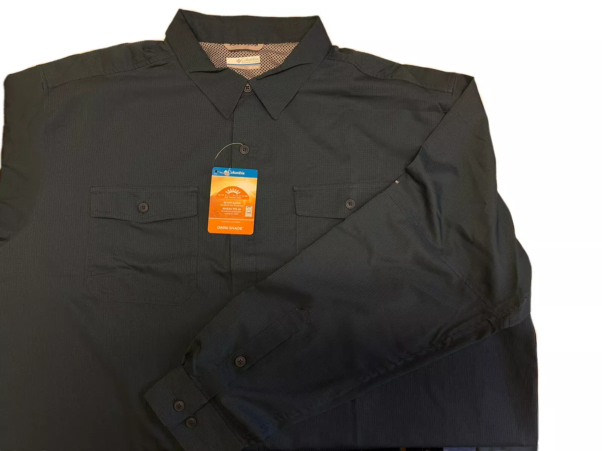 Columbia Men's Long Sleeve James Bay Shirt OMNI-SHADE UPF 40