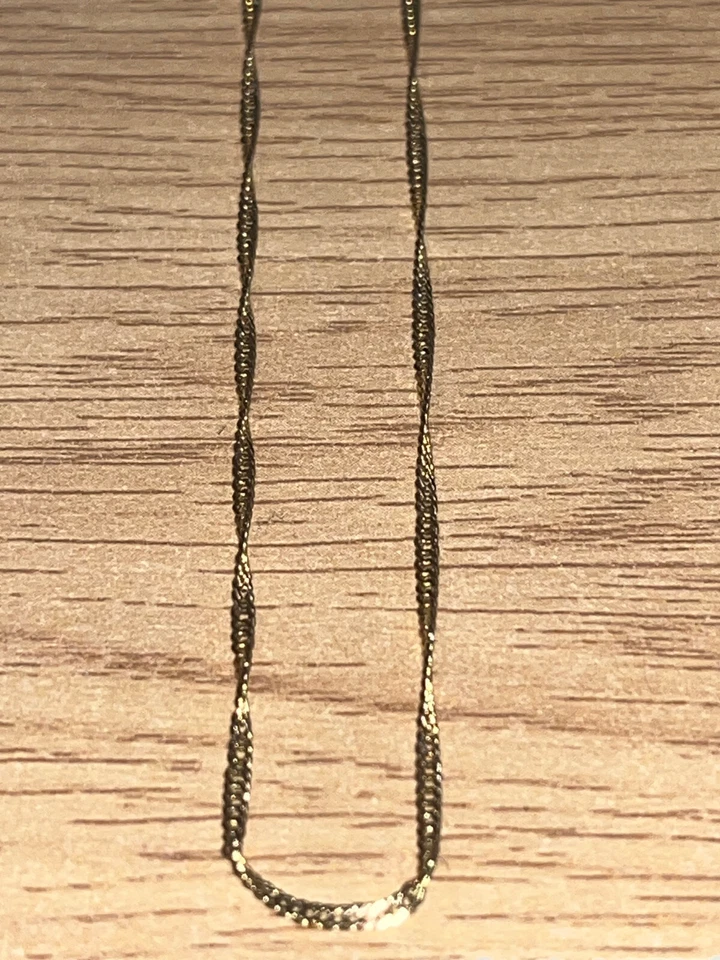 Vintage Hallmarked 14ct Yellow Gold Twisted Curb Link Bracelet 24cm / 9.448" - Image 3 of 4