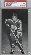 1979 J.D. McCarthy Wayne Gretzky Rookie Oilers Postcard PSA 9 MINT POP 11